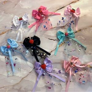 Charming Bow Hair Clips Set for Kids